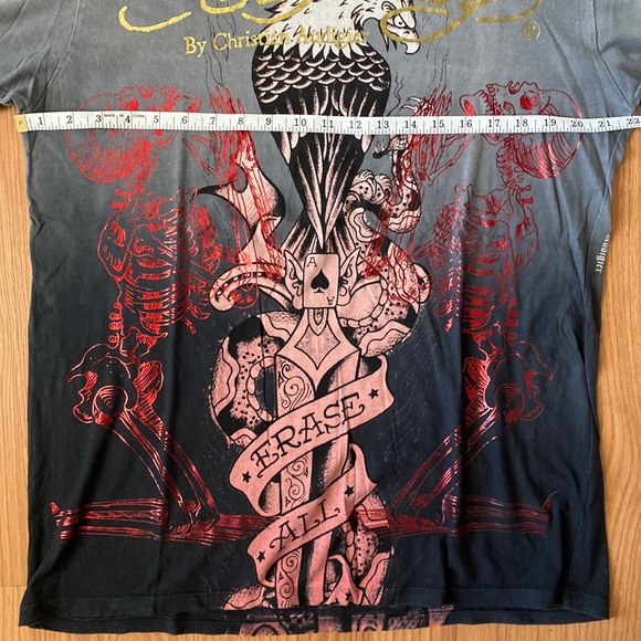 ❤️ Ed Hardy by Christian Audigier Eagle Tee Size Large NWOT - Picture 6 of 12